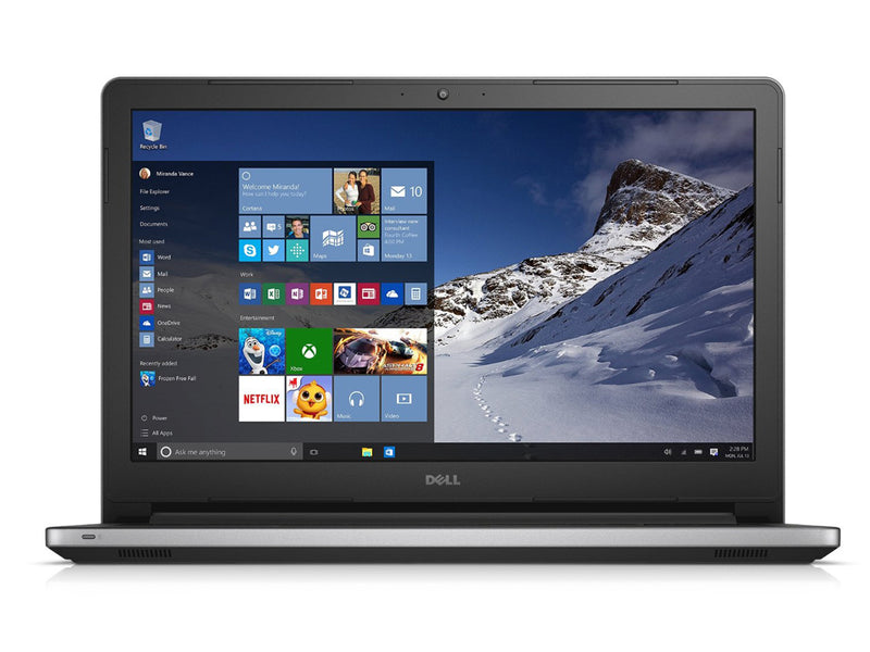 Dell Inspiron 5558 Laptop, 15.6" Display, Intel Core i5, 4GB RAM, 1000GB HDD, Windows 10, Webcam, HDMI, DVD-RW - Grade B, 1-Year Warranty - Only $199.95