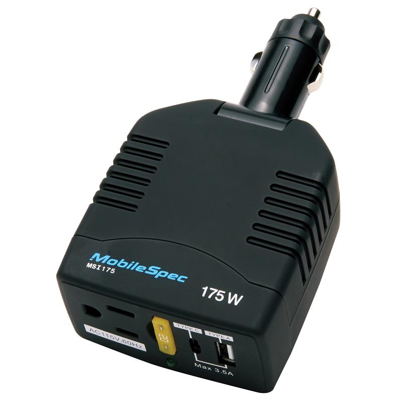 MobileSpec®  175 Watt Direct Plug Power Inverter